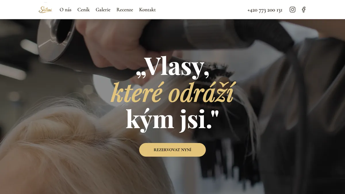 Náhled webu Sestani